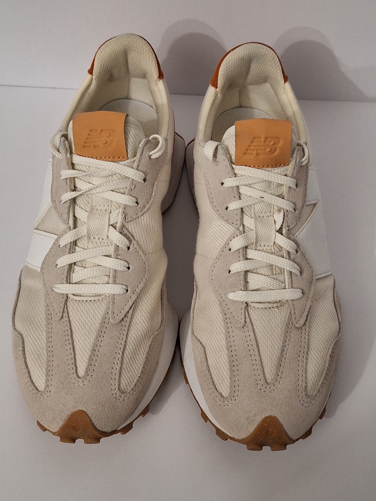 New Balance 327 Sea Salt Rust Suede Running Training Men’s 10.5 Women’s 12 Gym