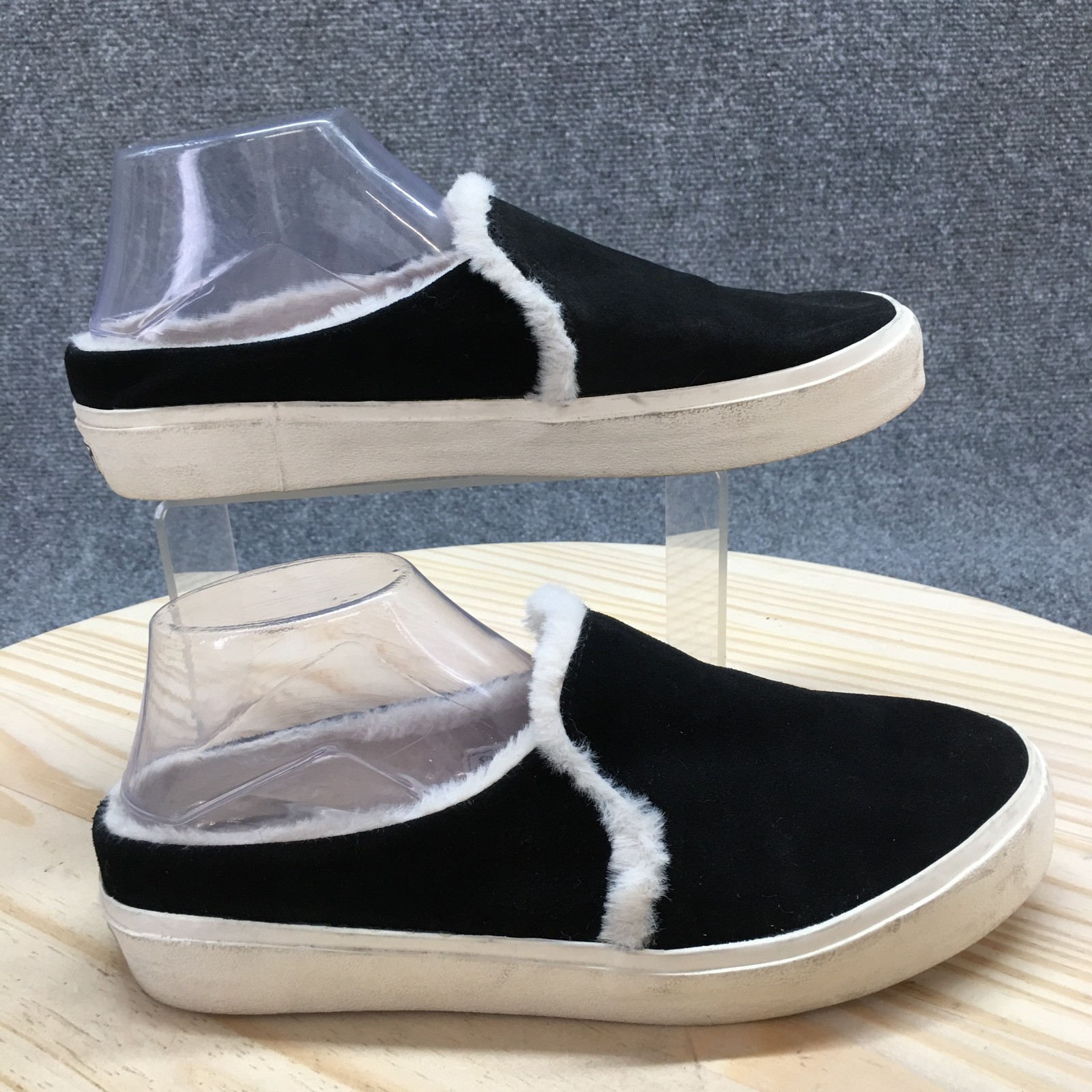 Staheekum Shoes Womens 9 Cozy Camp Mule Sneakers Black Slip On Comfort Flats