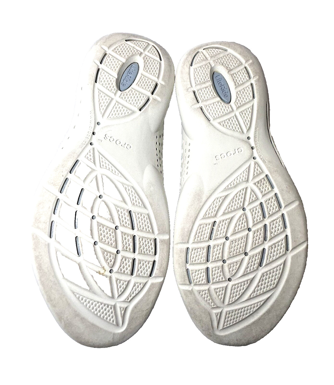 CROCS LITE RIDE 360 Pacer Shoes Women’s Sz 10 Gray Blue Lace up Sneakers #206705