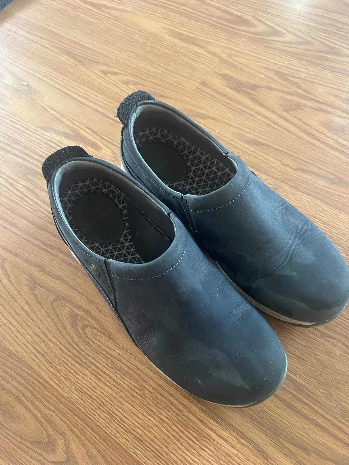 Dansko Women Patti Slip-On Clog Navy Milled Nubuck Size EU 38 Vibram