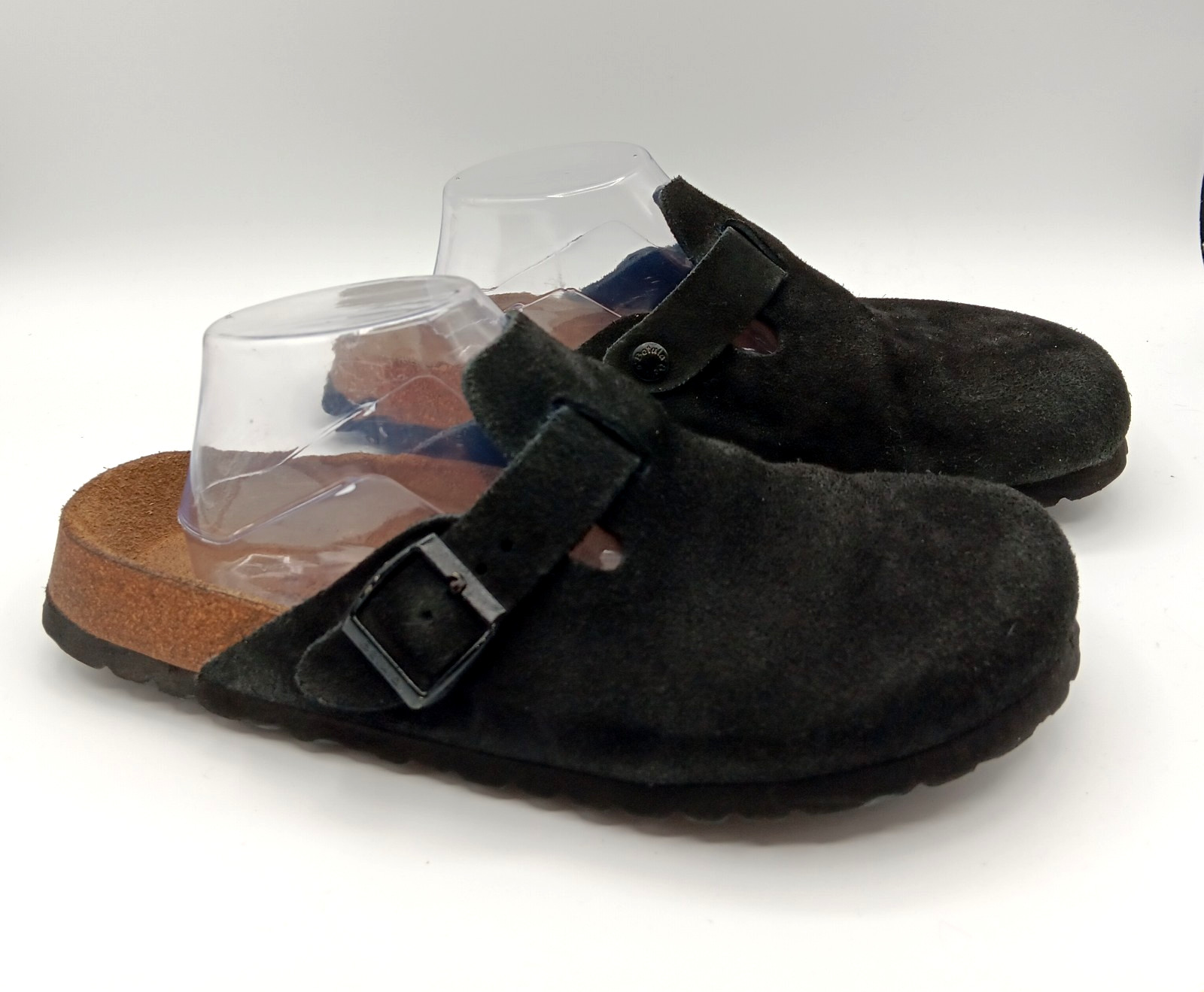 Betula by Birkenstock Boston Black Suede Clogs Sandals Size EU 41 10 US