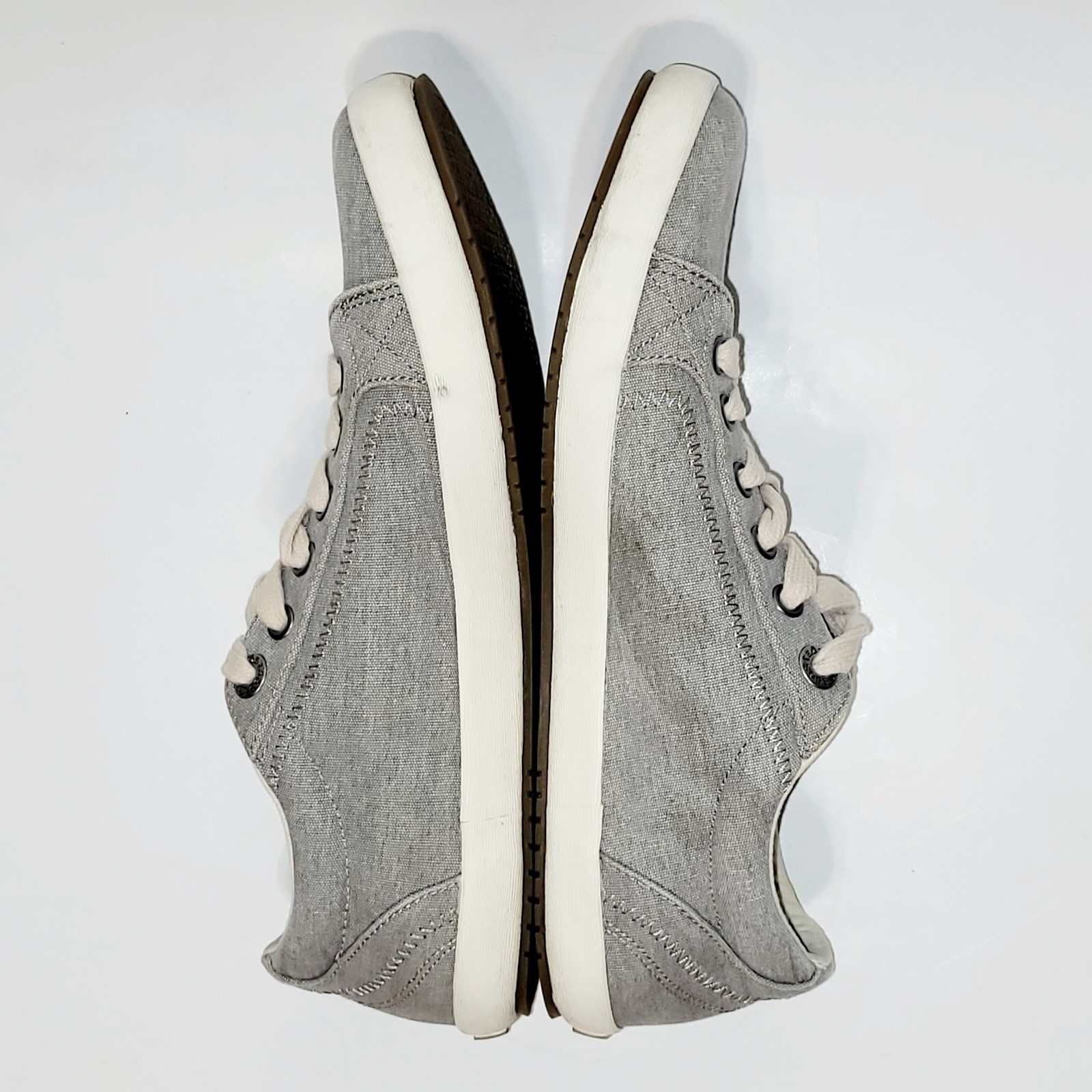 Taos Star STA12844 Gray Wash Canvas Casual Lace Up Sneaker Shoes Wms 9US 40-41EU