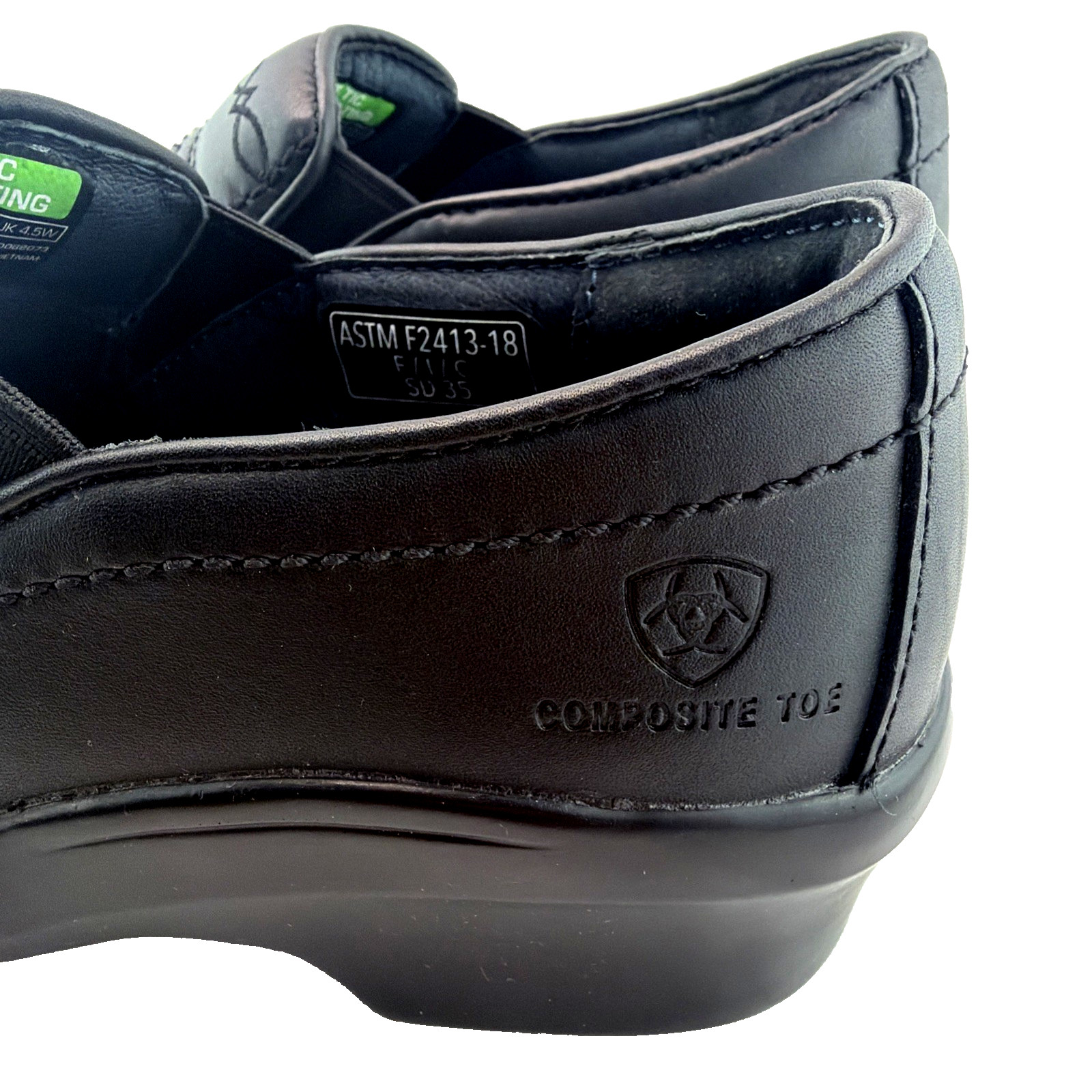 ARIAT Work Expert Safety Clogs SD Women’s Sz 7 C WIDE Black Composite Toe