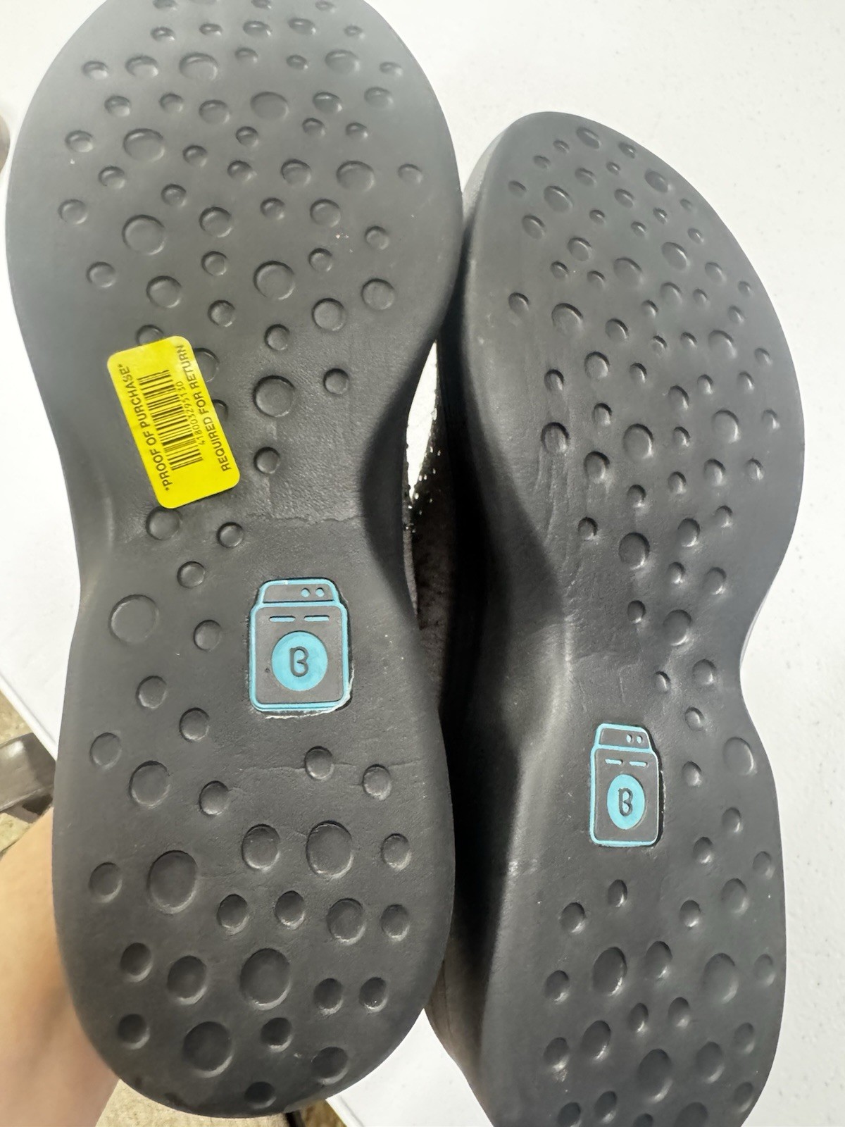 Women’s Gray Rhinestone Knit Slip-On Comfort Sneakers – Size 9.5