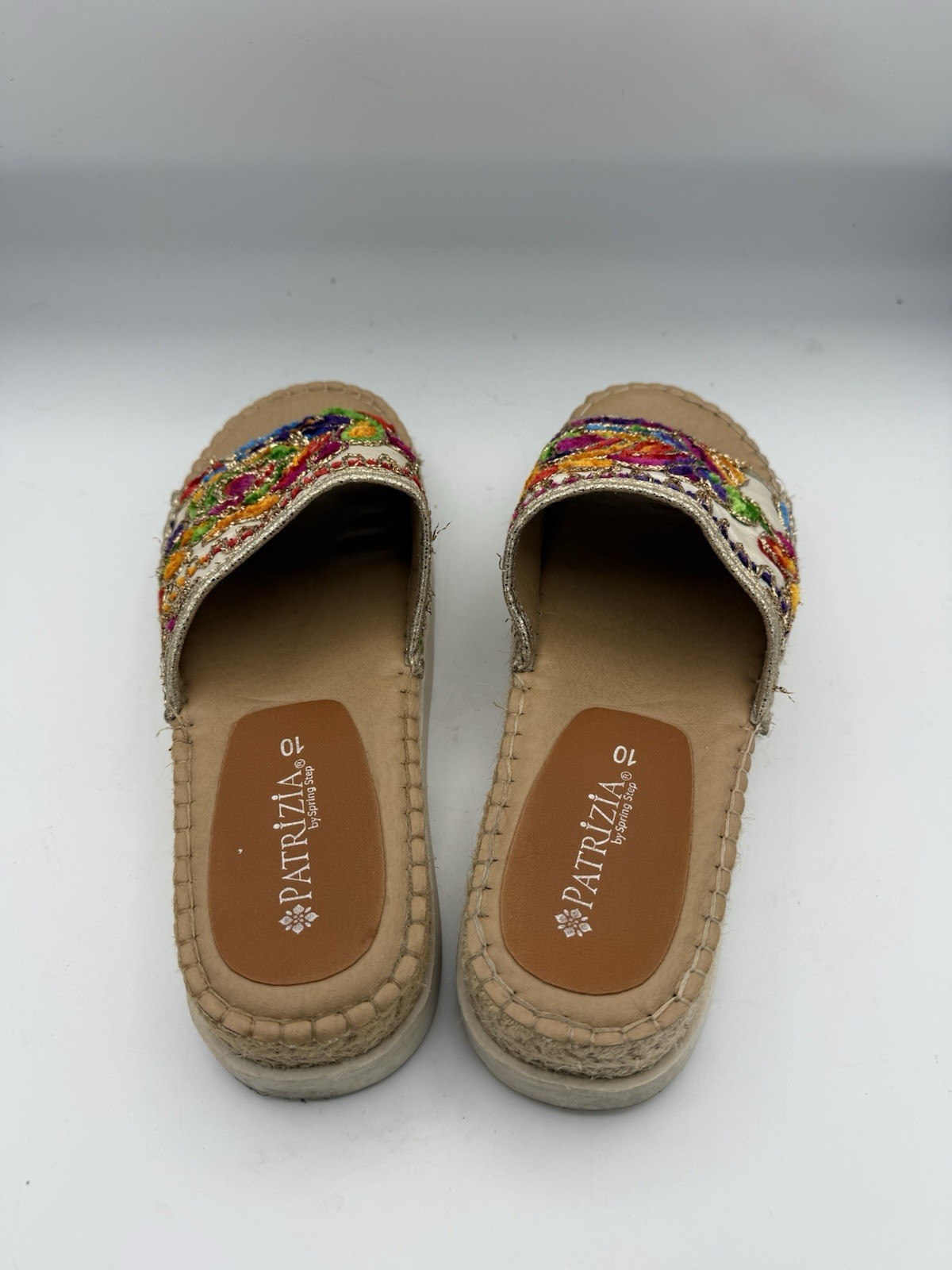 Patrizia By Spring Step Slip-On Embellished Embroidered Colorful Sz 10 FREE SH