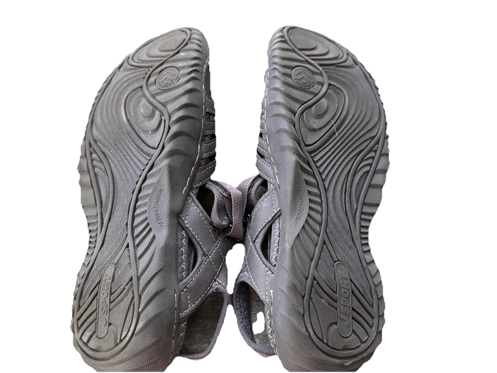 JSport By Jambu Womens Poppy Gray Mary Jane Shoes Comfort Walking Sz 10