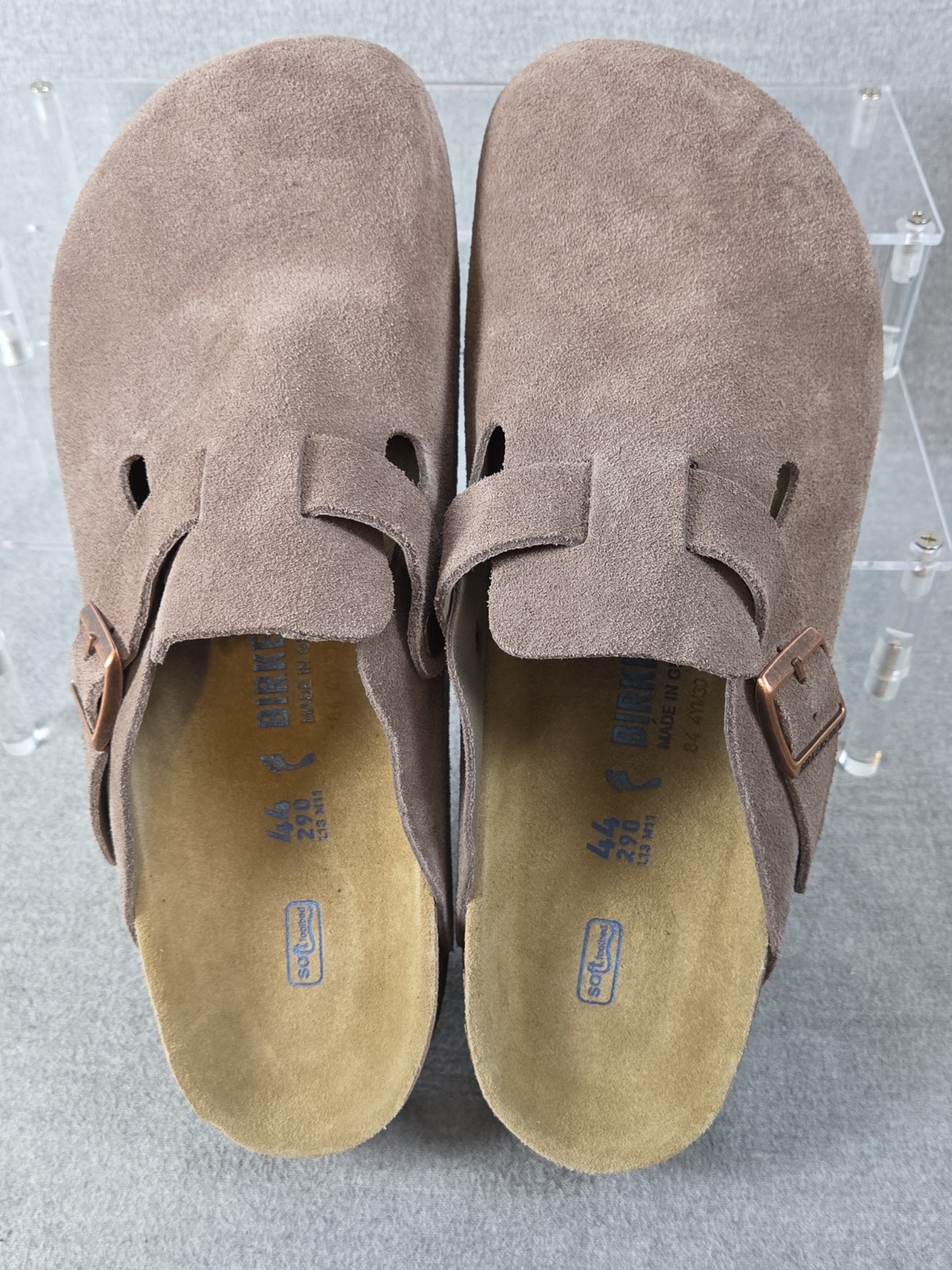 Birkenstock 44 Boston Soft Footbed Suede Clog Slip On Mens 11 Womens 13 NEW