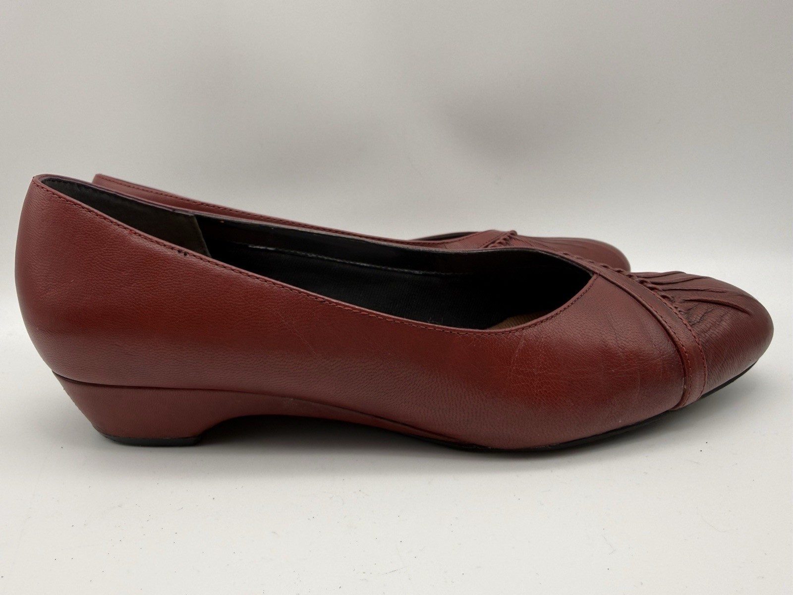 Ros Hommerson Women’s US 9 EU 39/40 Tatum Red Leather Flats Comfort Shoes