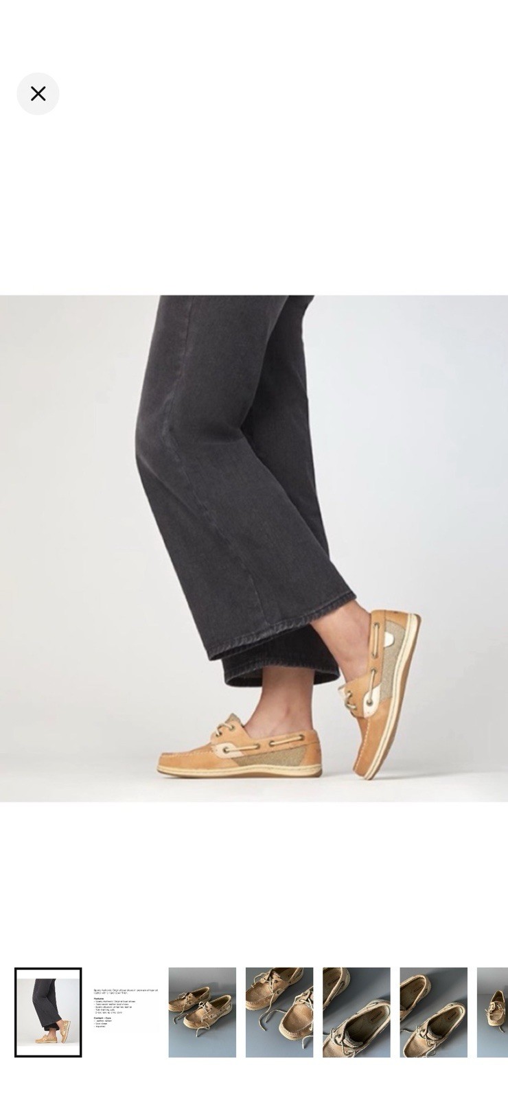 Urban Outfitters Sperry Bluefish Boat Shoe 8.5 Moc Boho Travel Comfort Leather