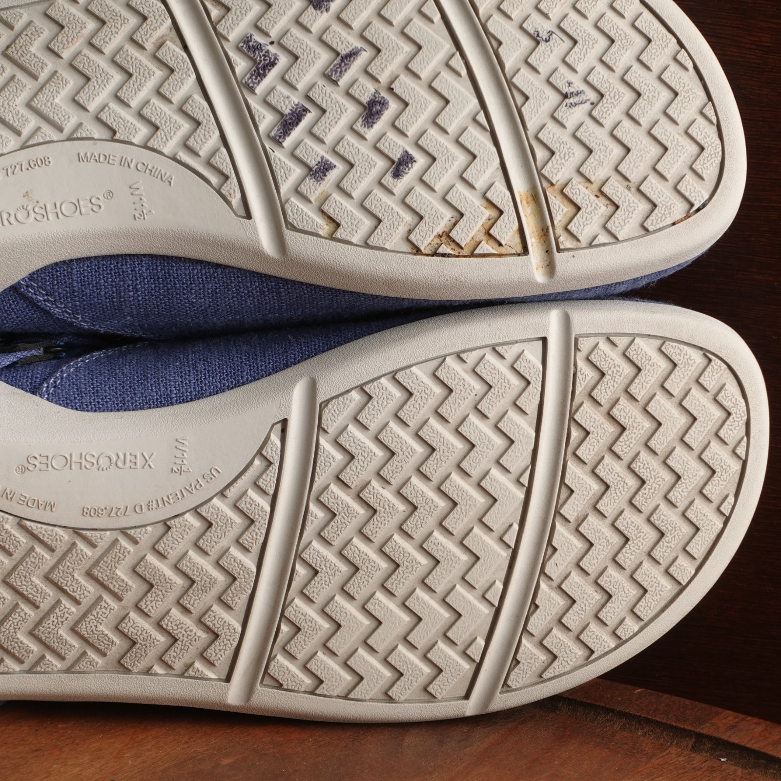 Xero Shoes Womens Size 11.5 Blue Cassie Hemp Mary Jane Minimalist Barefoot Shoes