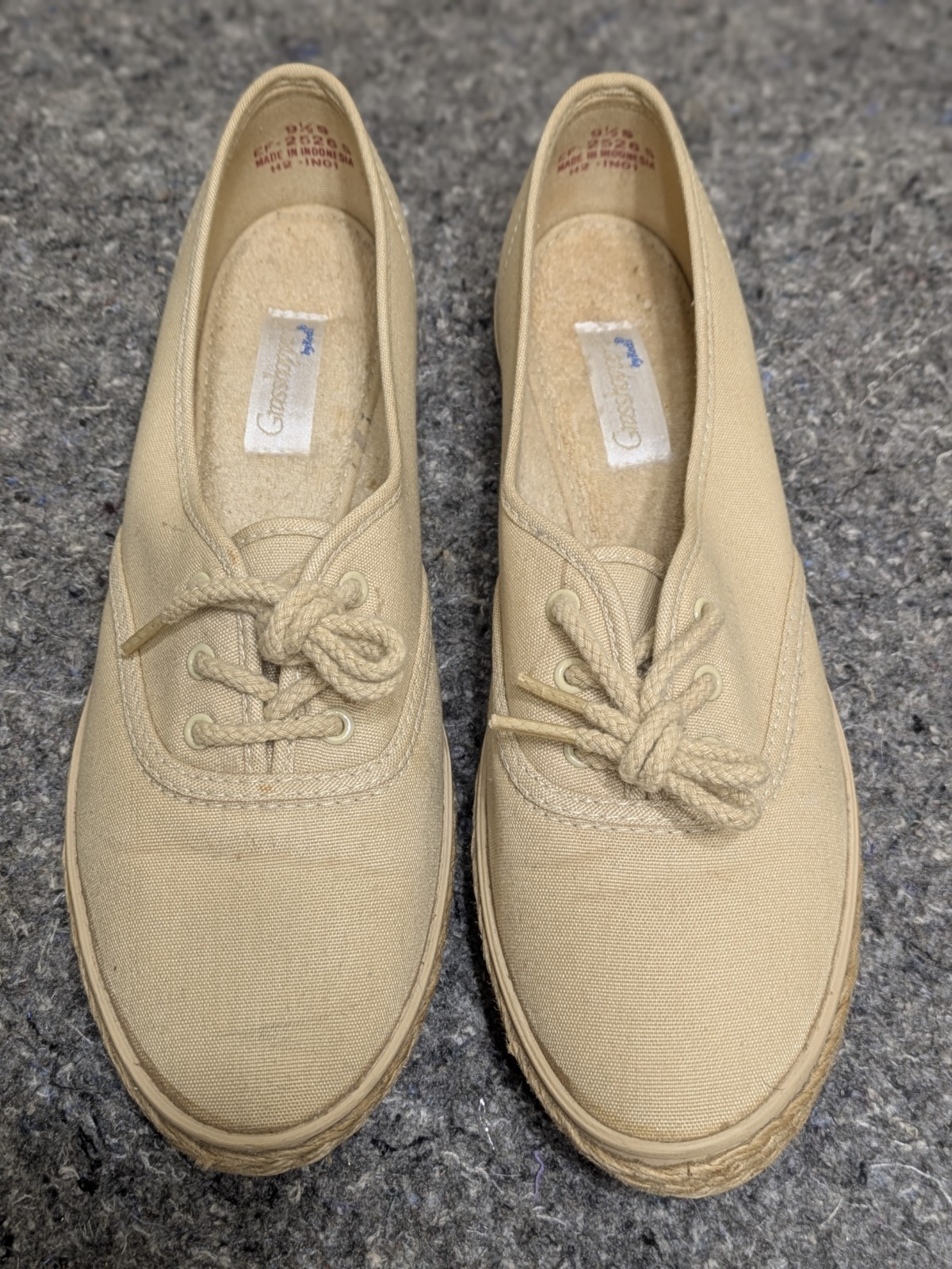 VTG Grasshoppers Keds Spinnaker Canvas Sneakers Casual Shoes Jute Women’s 9.5 S
