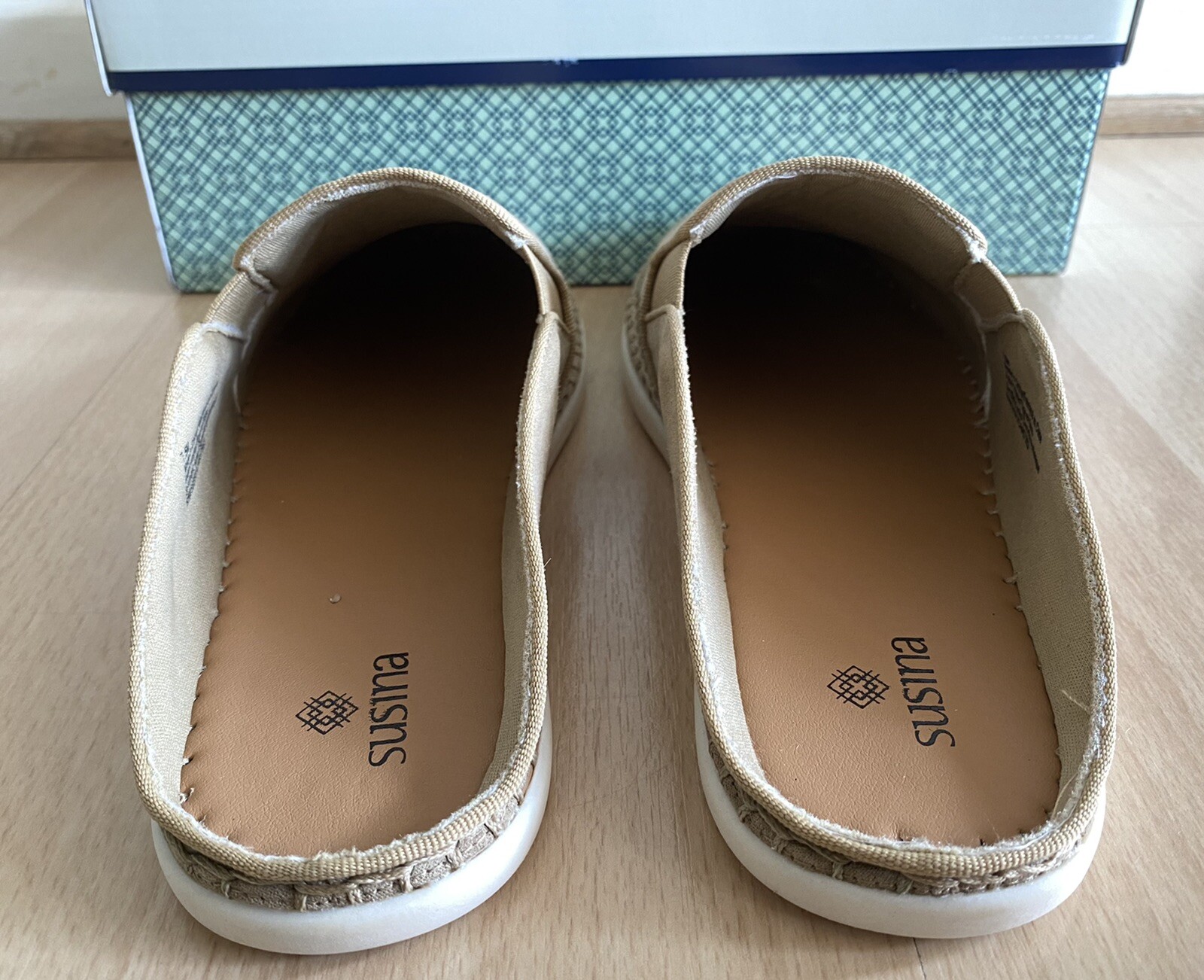 NEW Susina Beige Slip-On Mule Sneakers Backless Slides U.S.Size 7.5M
