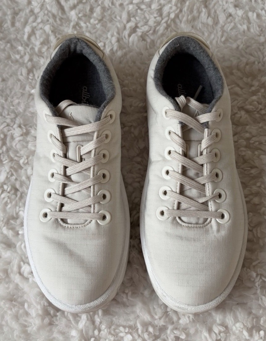 Allbirds Pipers Woven Merino Wool Sneaker Women’s US 8 Natural White