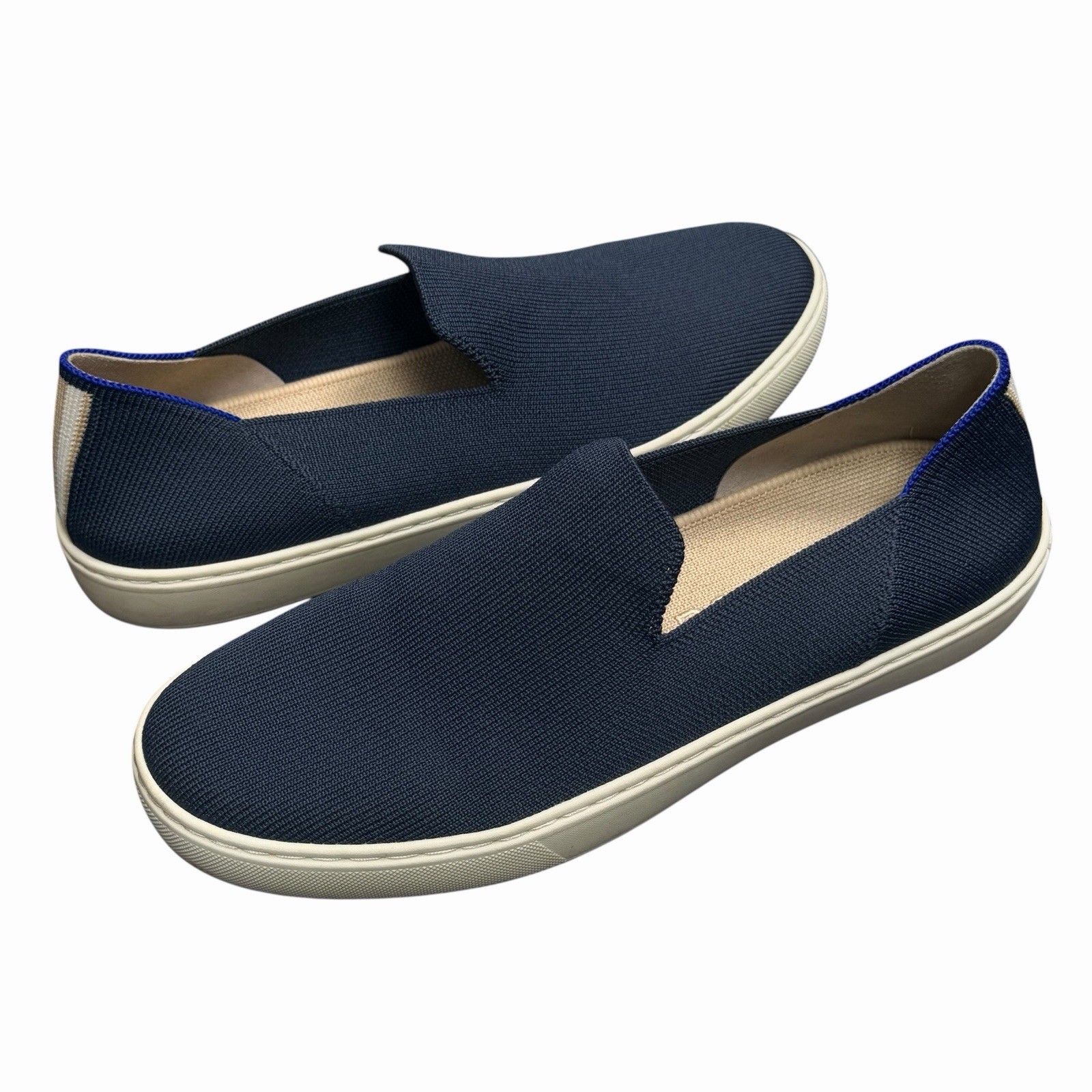 Rothys The Original Navy Blue Slip On Sneaker Shoes Comfort Casual Women’s Sz 9