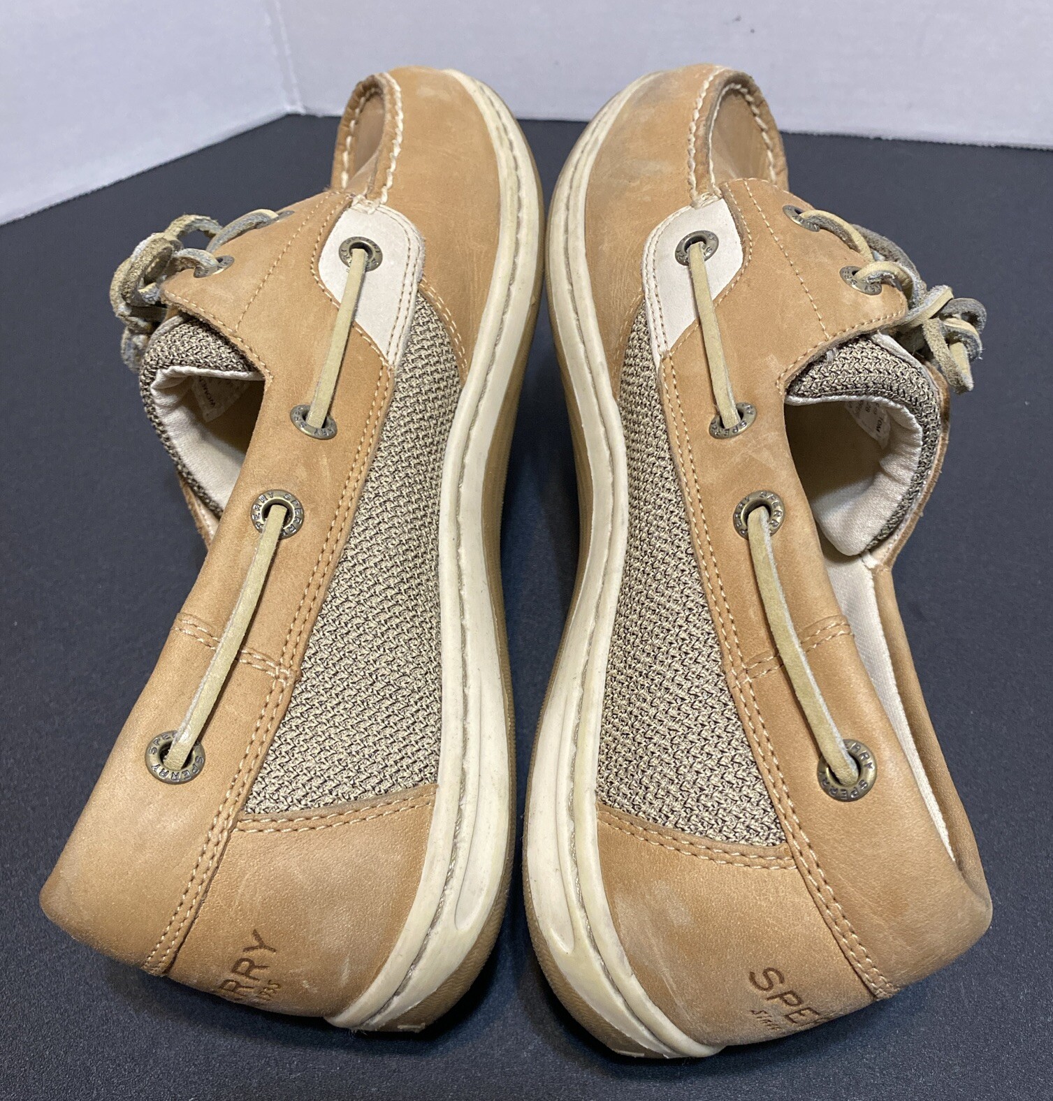 SPERRY Top Sider Women’s KOIFISH Linen Oats Boat Shoes STS95589 Sz 10 M