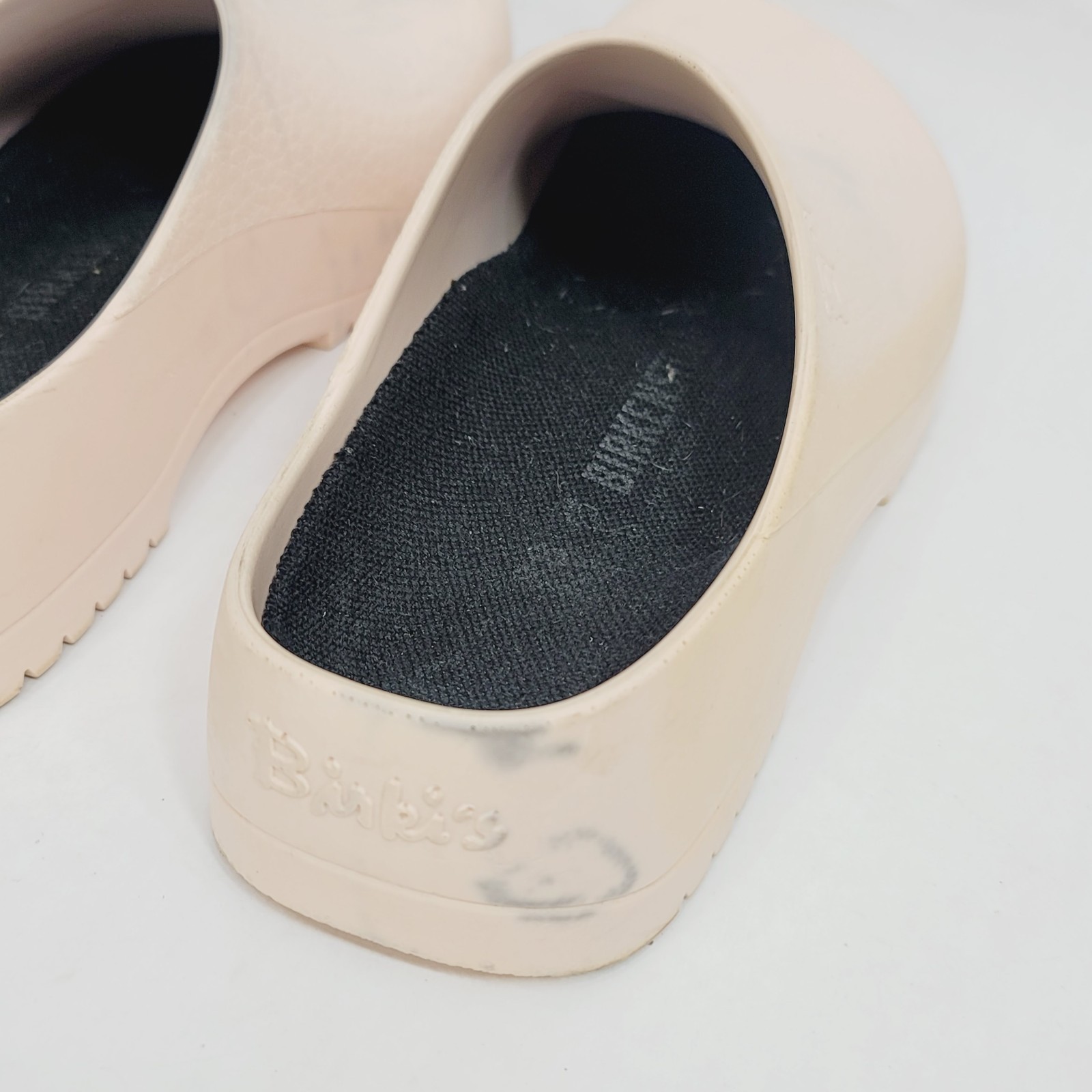 Birkenstock Super Birki’s Polyurethane Pink Womens Sz 7 Germany Slip On – Stains