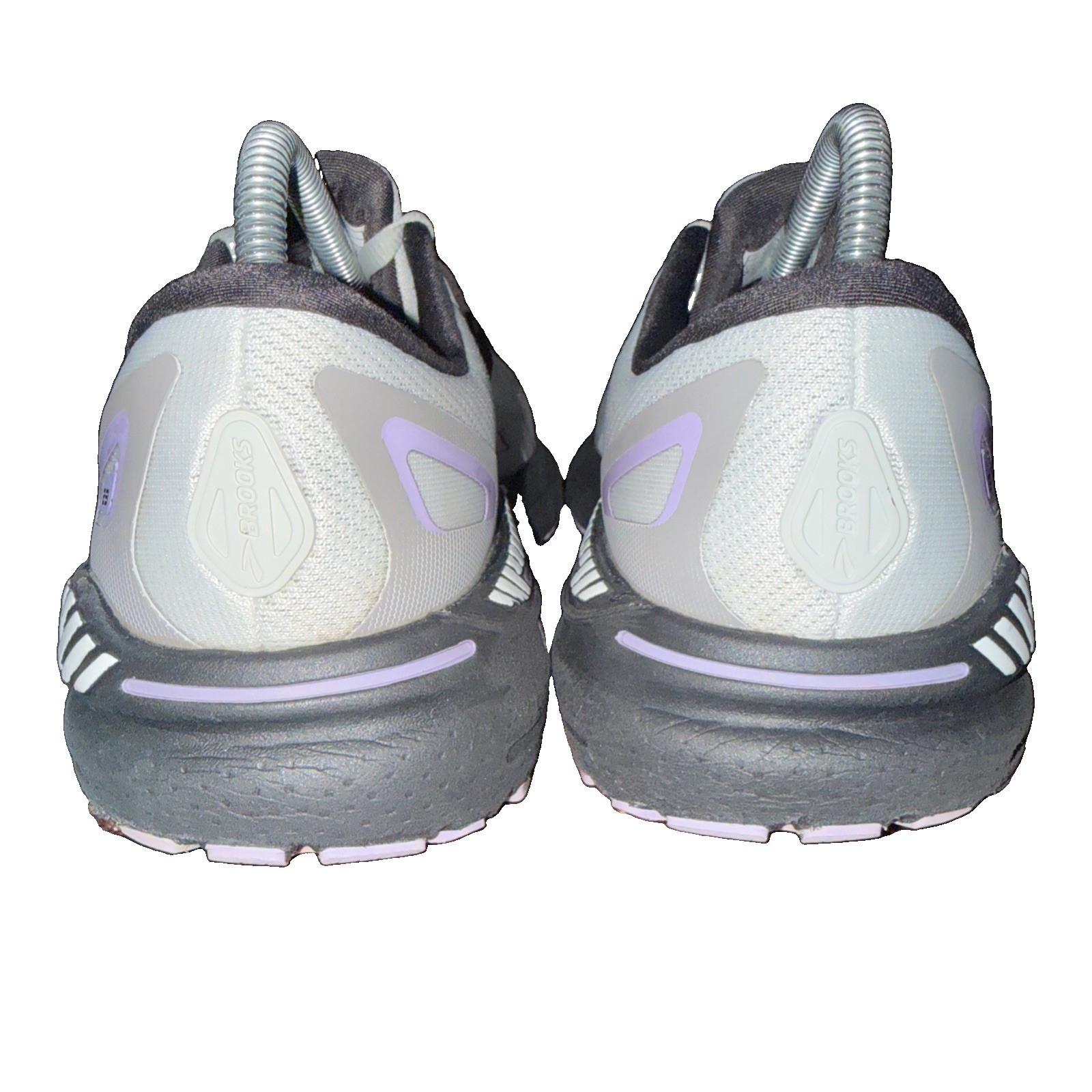 Brooks Adrenaline GTS 23 Women 7.5 2E Extra Wide Running Shoes Gray Black Purple