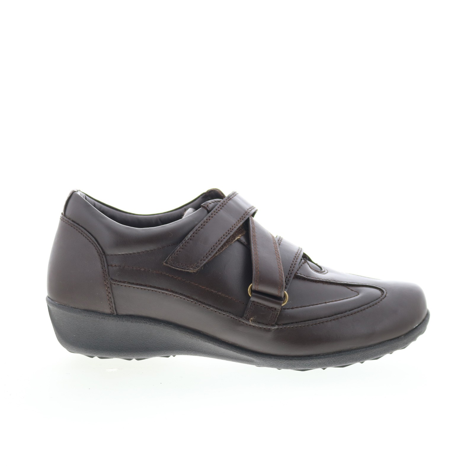 Drew Cario 14491-64 Womens Brown Wide Leather Lifestyle Sneakers Shoes 7
