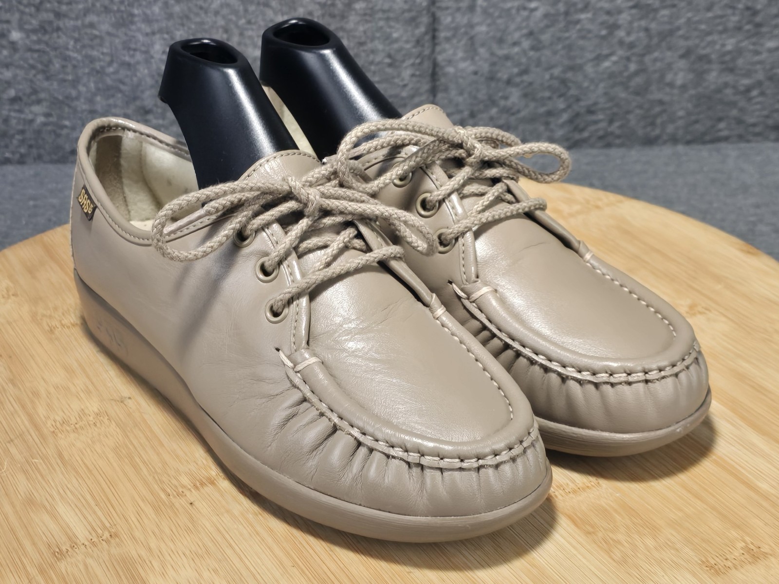 SAS Siesta Women’s Size 6.5 M Shoes Mocha Leather Lace Up Comfort Made in USA