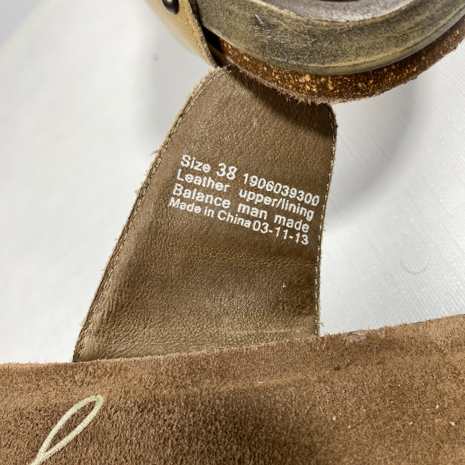 Dansko Tan Double Strap Wedge Heel Sandals! Leather Buckle Studded Sz 38 7.5 – 8