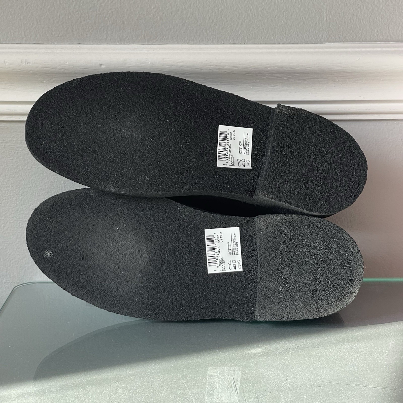 Clarks Desert London Black Suede Women’s Oxfords Shoes US 7.5 / UK 5 / EU 38