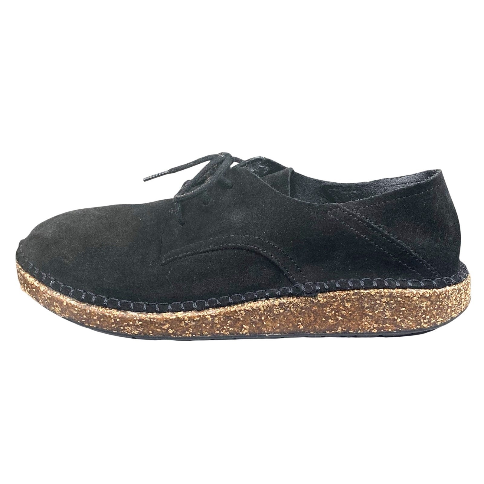 Birkenstock Unisex Gary Black Suede Lace Up Convertible Mule Size 38 M 5 W 7