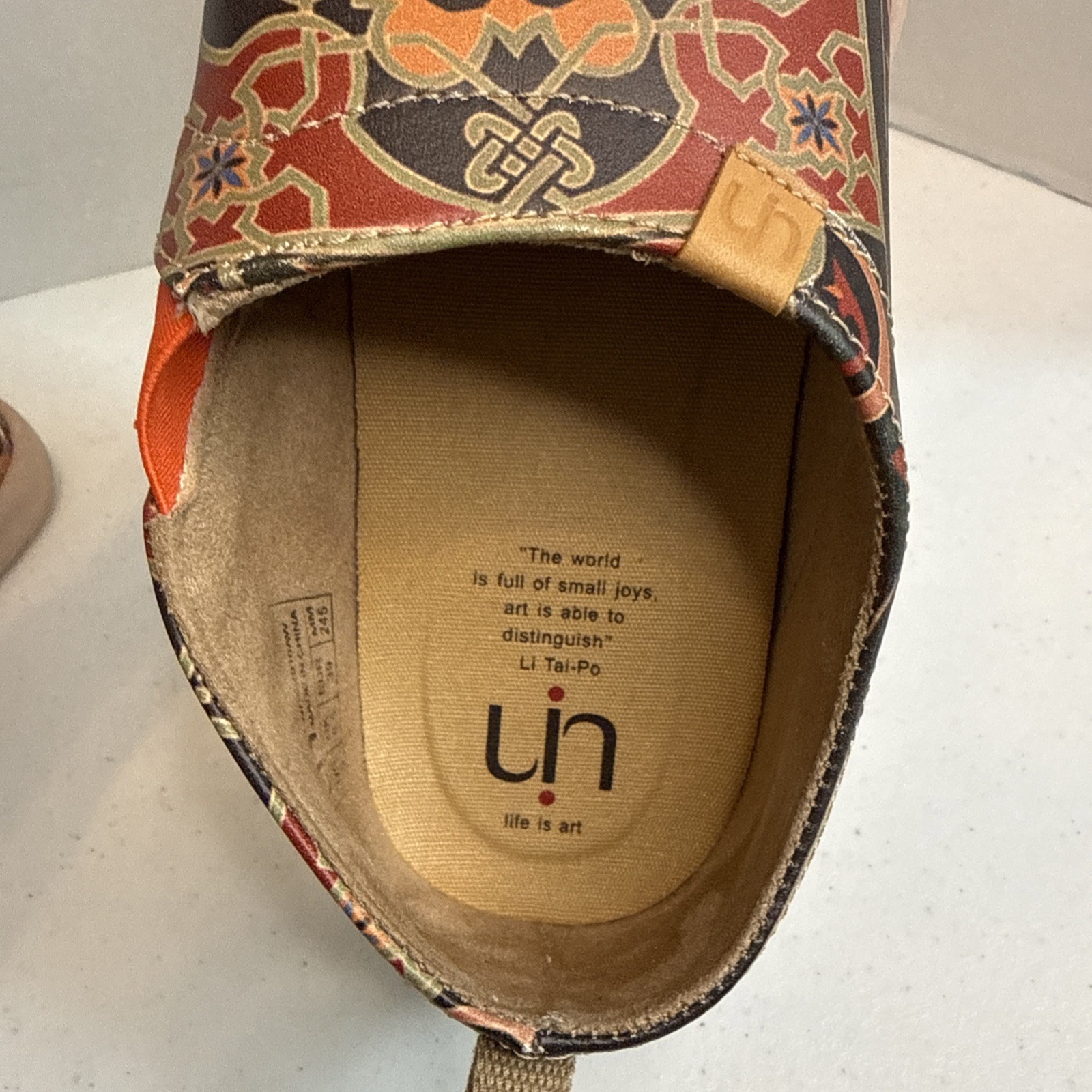 Uin Women Shoes Slip On Loafers Size 8 Multi Colored Toledo Style Design Comfort