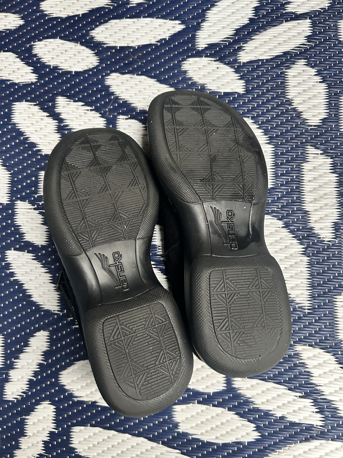 Dansko Mary Jane Black Suede Clogs Women’s Size 37