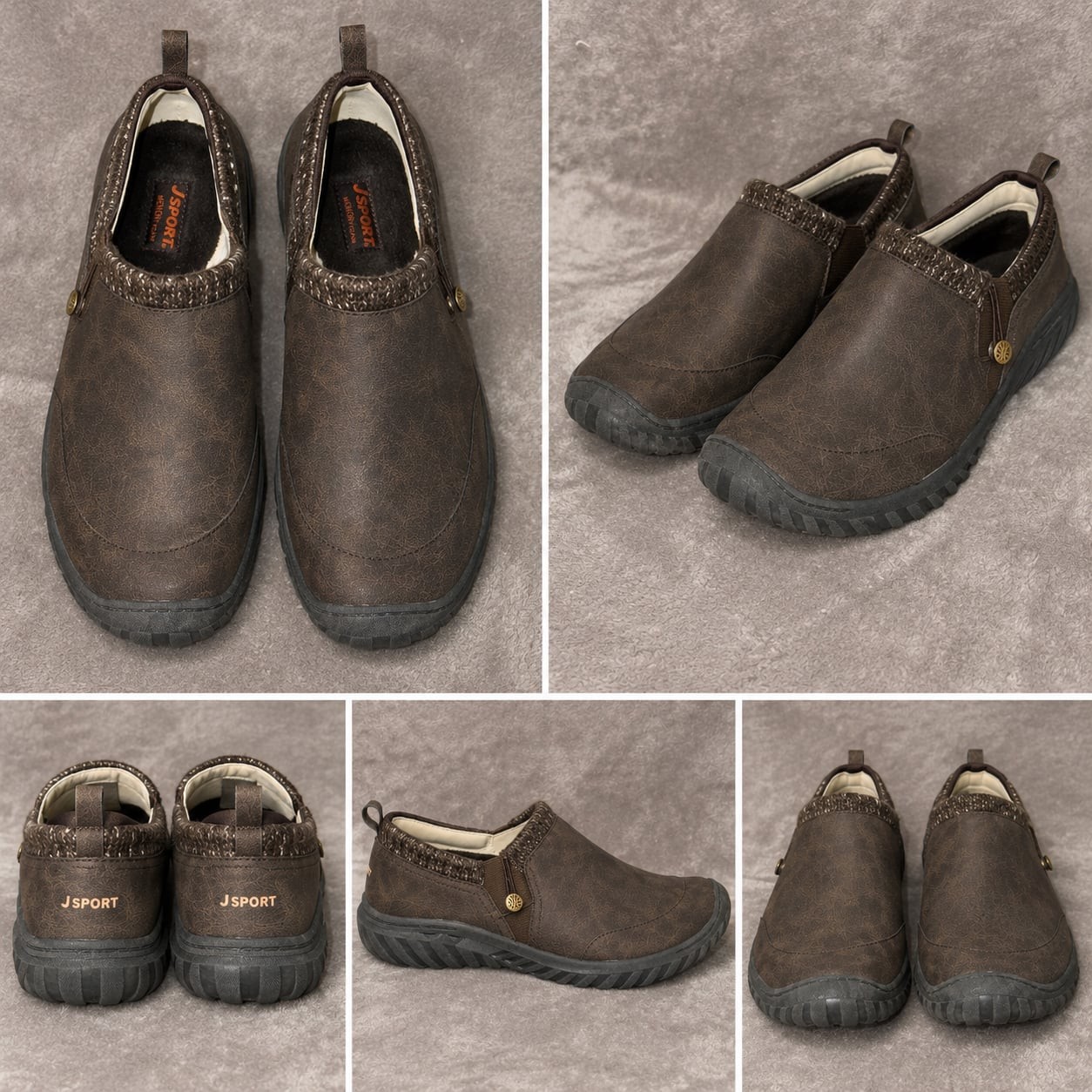 JSport by Jambu Alice Brown Faux Fur Slip-On Winter Clogs