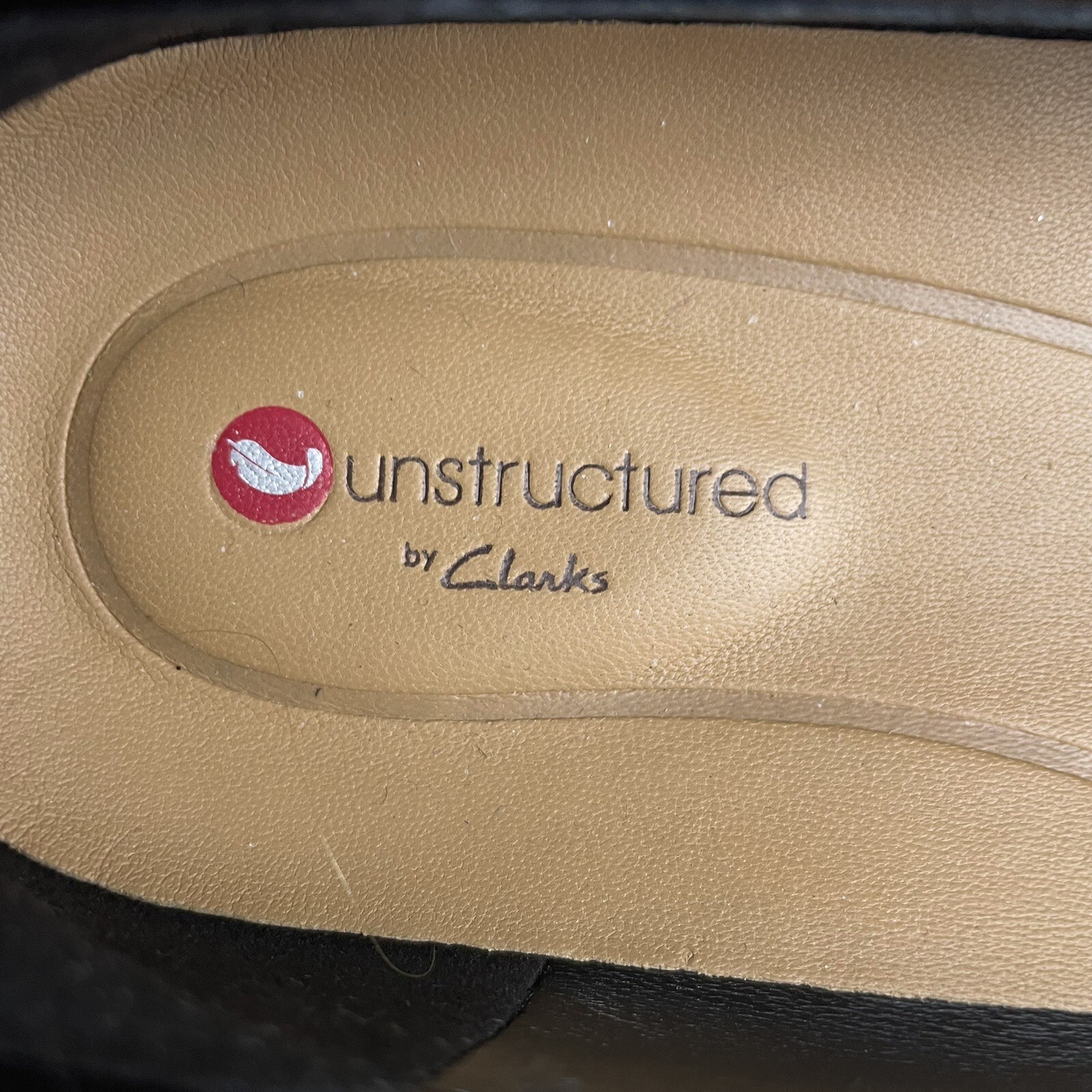 Clarks Unstructured Women’s 7 M Slip On Loafer Black Leather Flat Comfort 15764