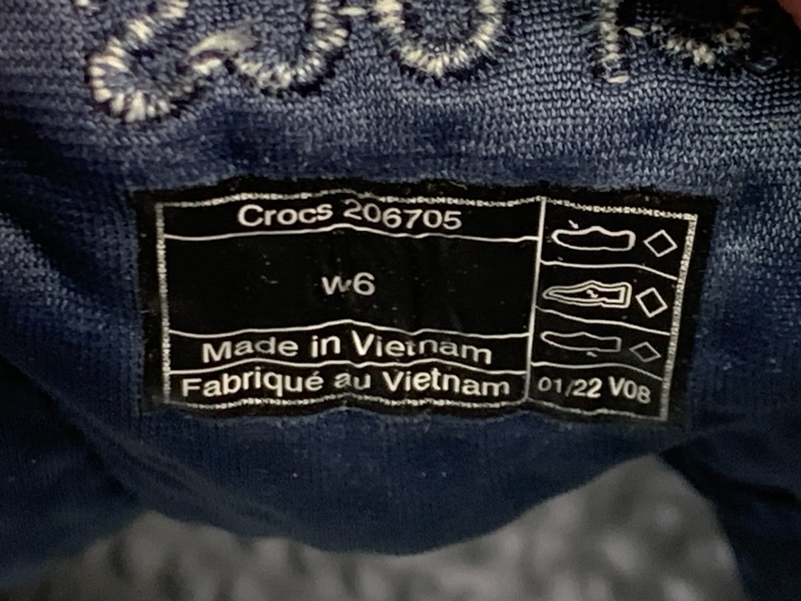 Crocs LiteRide 360 Pacer Navy Blue 206705 Women’s Size 6 Shoes Sneakers