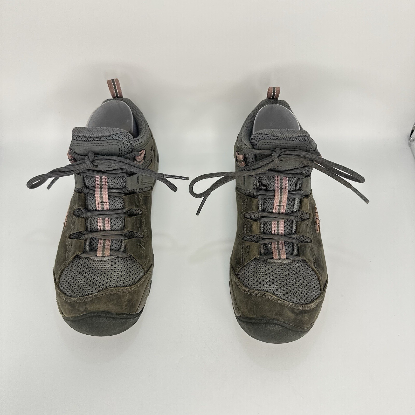 Keen Steens Vent Leather Hiking Outdoor Shoe Women 9 US Gray 1022751