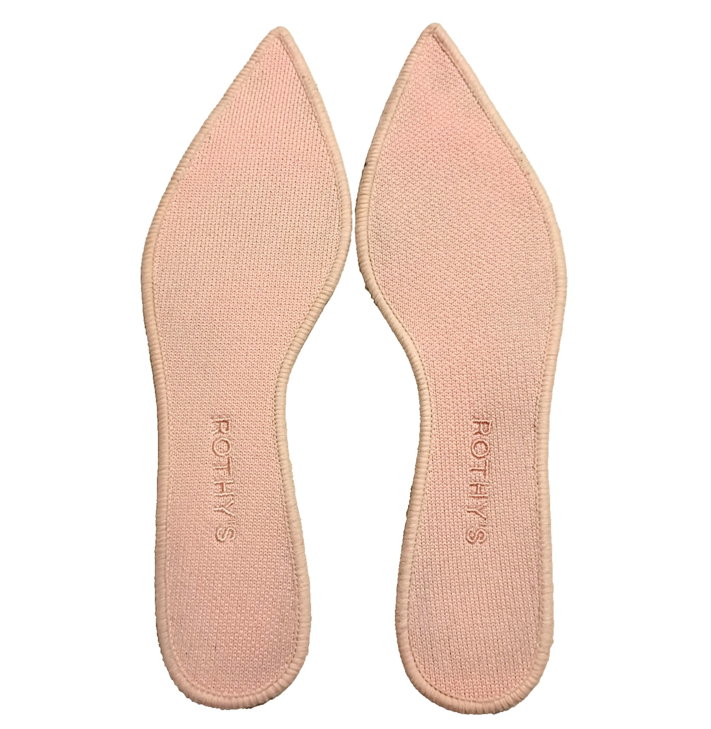 Rothy’s The Point Sz 10 Diamond Metallic Beige Silver Gold Pointed Ballet Flats