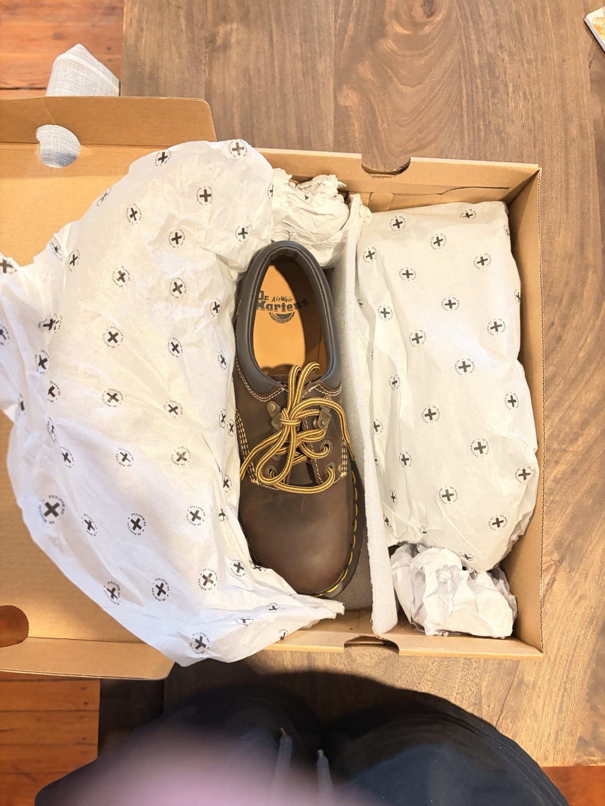 Dr Martens 8053 Quad Arc Crazy Horse Brown UK 6 US W 8 M 7 31126201 NIB