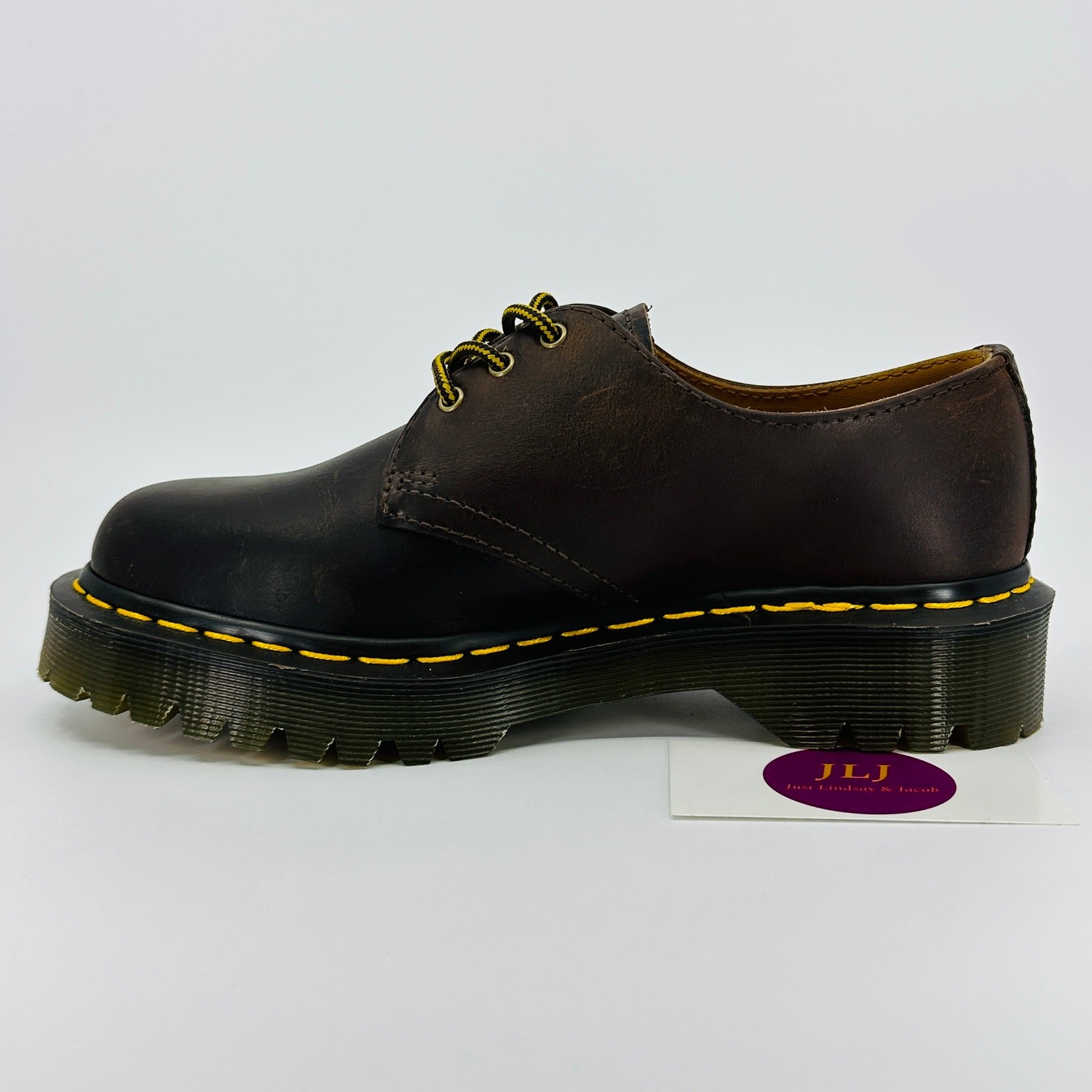 Dr. Martens Women’s 1461 Bex Dark Brown Crazy Horse Leather Oxford Shoes Size 7