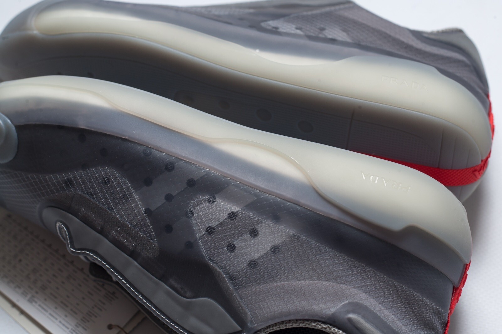 PRADA Luna Rossa Womens Gray Sneakers Size 39 1/3 F / 6 1/2 US