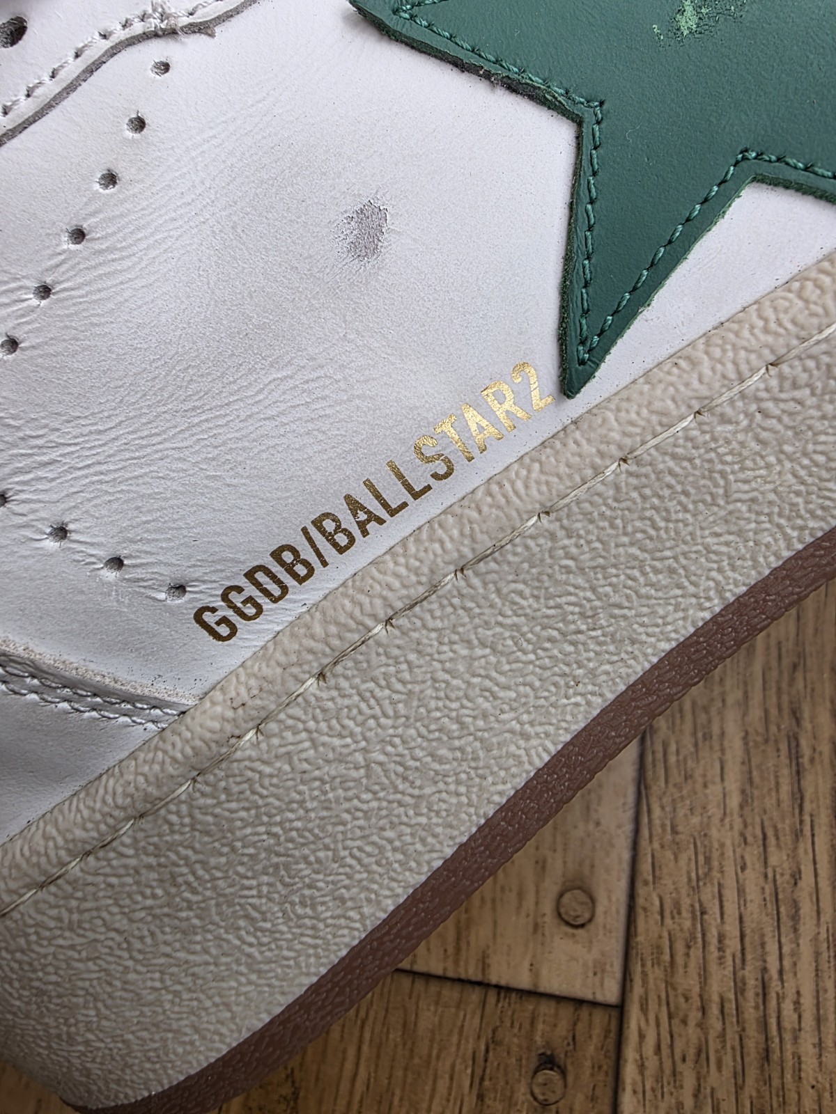 GOLDEN GOOSE BALLSTAR 2 LEATHER SNEAKERS SIZE 39 EU, 8.5 US, 6 UK