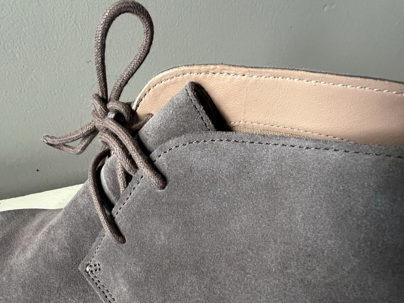 CLARKS ORIGINALS Athie Terra Desert Boots Wedge Sole Taupe Women’s 10 M NEW