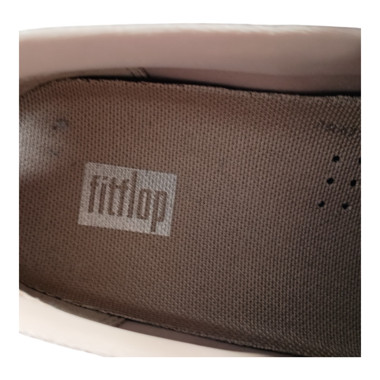 Fitflop Shoes 5 Womens Beige Sania Skates Leather Sneaker Flat Closed Toe Low