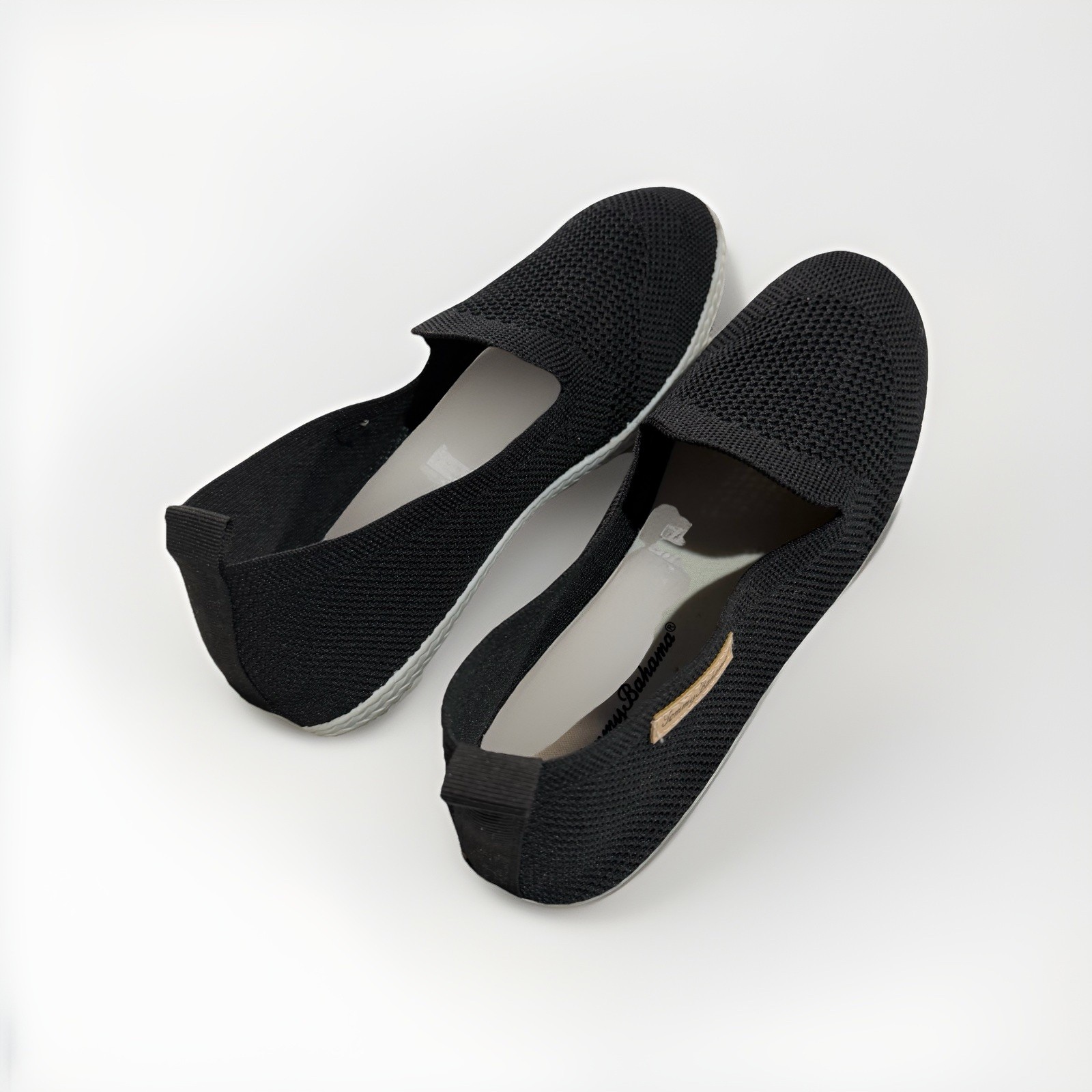 Tommy Bahama Women’s Black Slip-On Sneakers Size 9 Preowned In Original Box UVGC