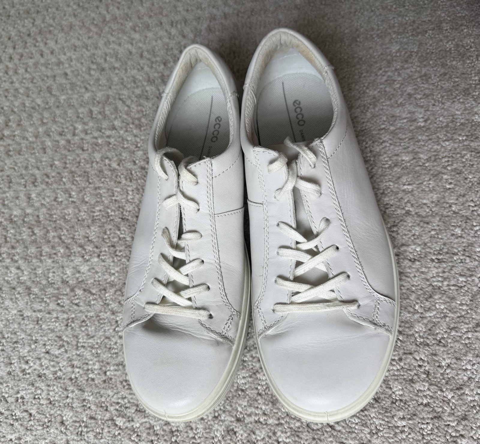 Ecco Soft 7 Walking Sneakers Shoes Leather Womens Size 39 US 8 8.5