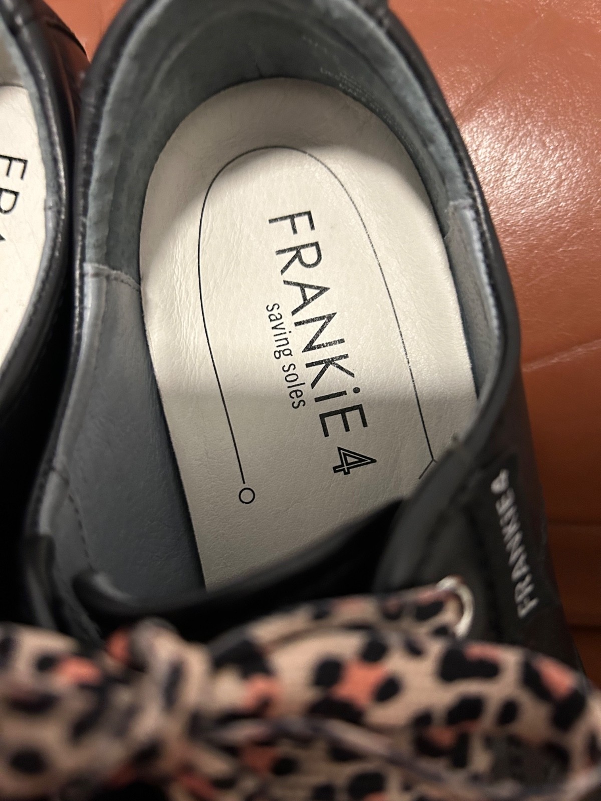 Frankie 4 Nat II black leather sneakers – size 6 – worn once