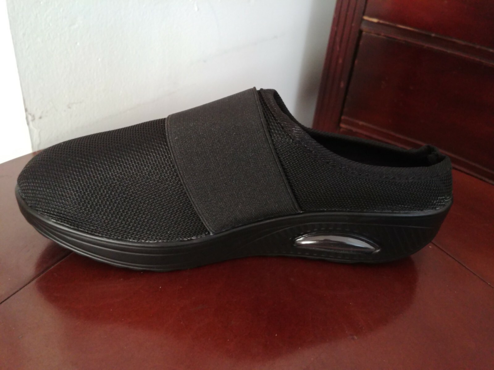 New Womans Air Cushion Slip-On Mesh Breathable Stretch Fashion Walking Shoes 7.5