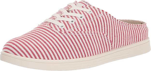 Spenco Women’s Santa Rosa Mule, Red Stripe, 10B