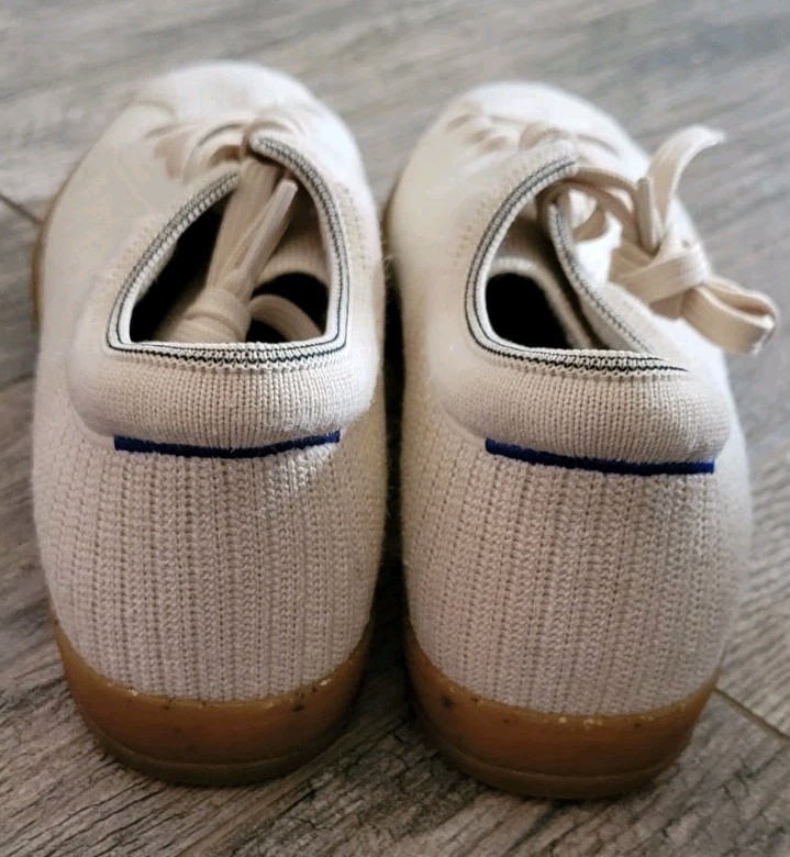 Rothy’s “The Lace Up” Sneaker Shoes Machine Wash Comfort Women’s Size 10 Blonde