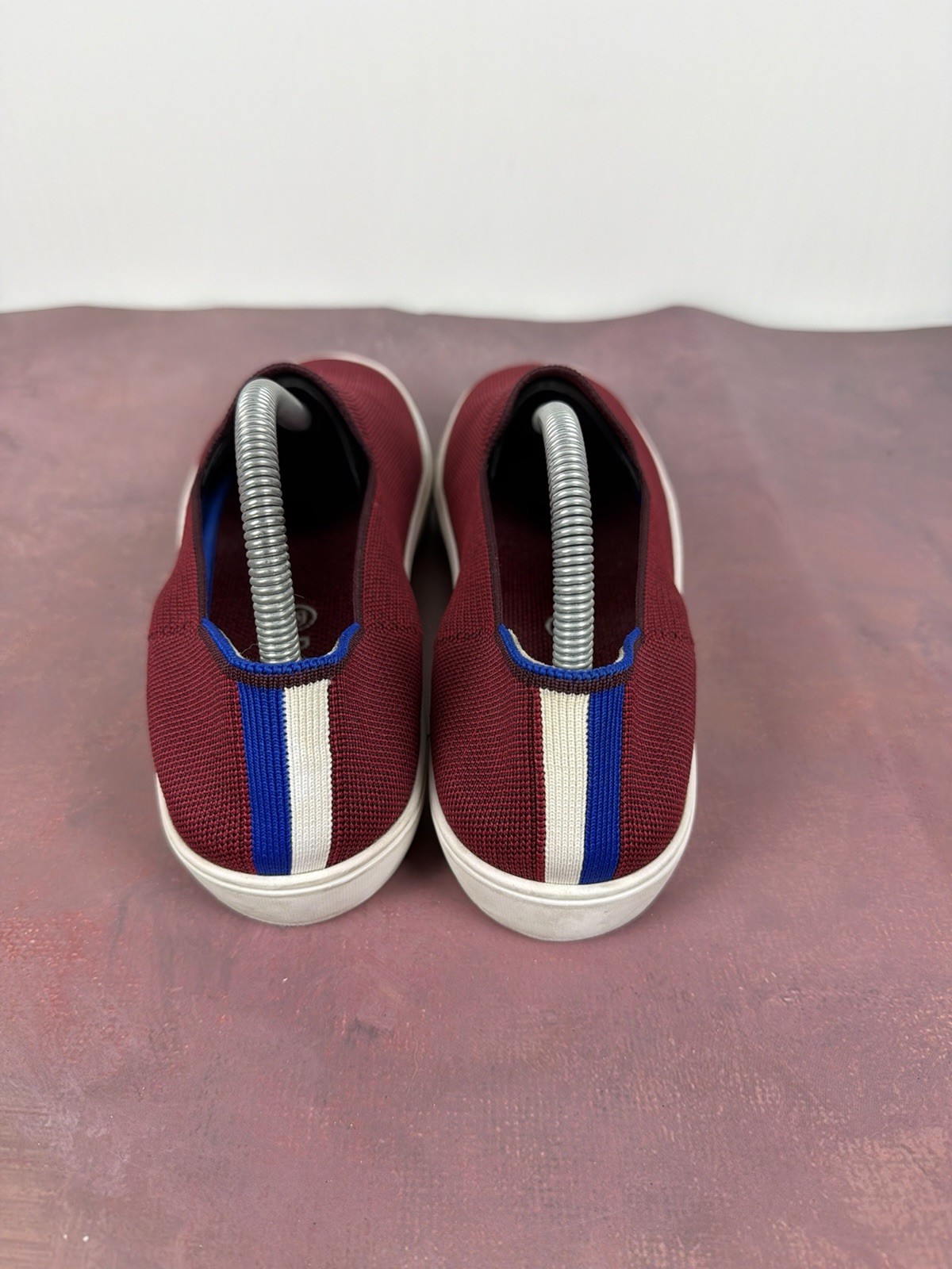 Rothy’s The Original Slip-On Round Toe Garnet/Red Women’s Shoe Sz 9.5 US Retired