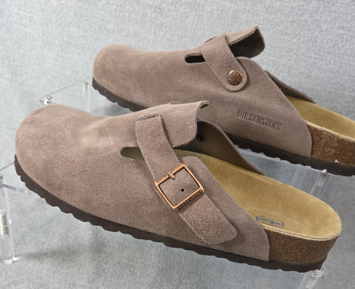 Birkenstock 44 Boston Soft Footbed Suede Clog Slip On Mens 11 Womens 13 NEW