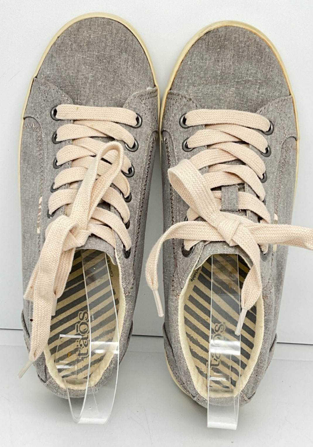 Taos STAR Gray Wash Canvas Athletic Casual Sneakers Women’s Shoes Size 7.5 EU38