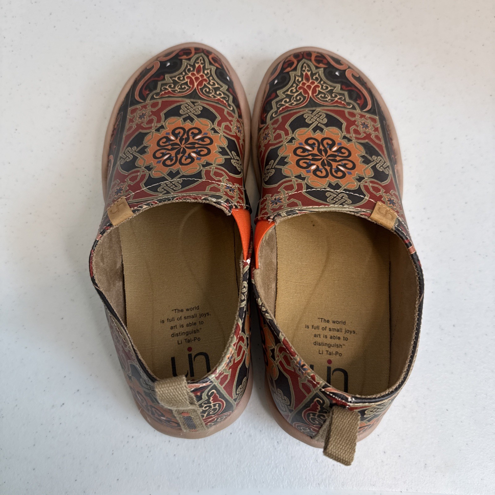 Uin Women Shoes Slip On Loafers Size 8 Multi Colored Toledo Style Design Comfort