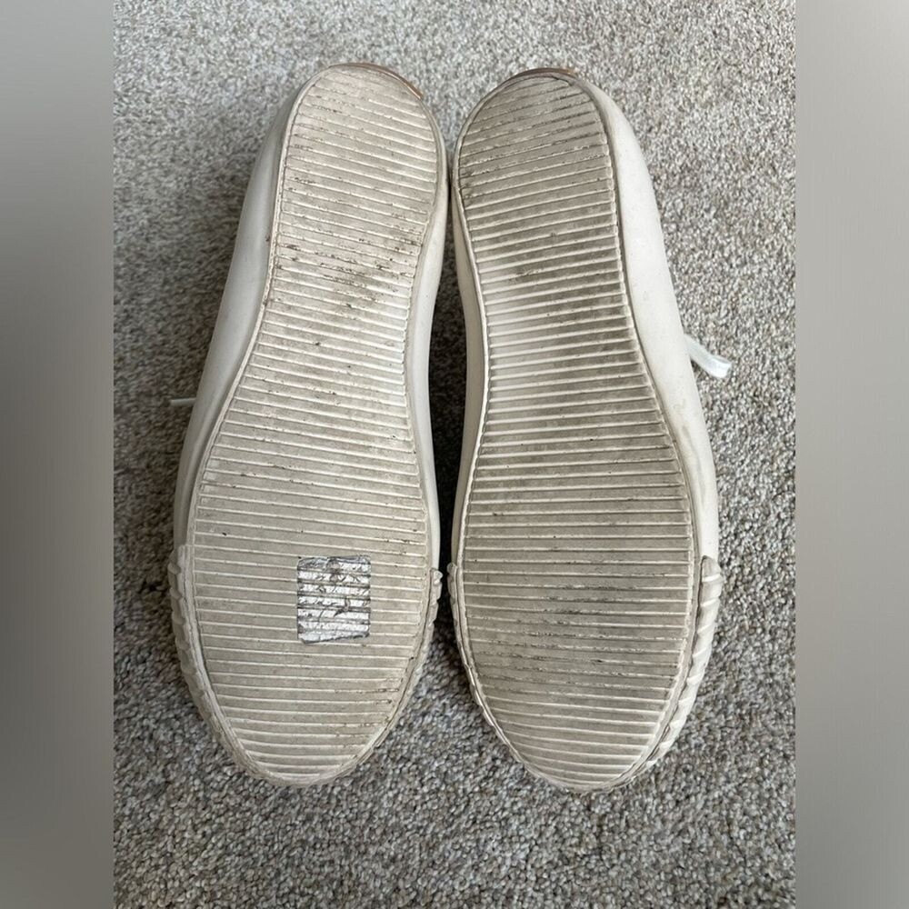 J.Crew – Classic High-Top Sneakers Upper Cloth & Rubber Sole – Cream – Size 6.5